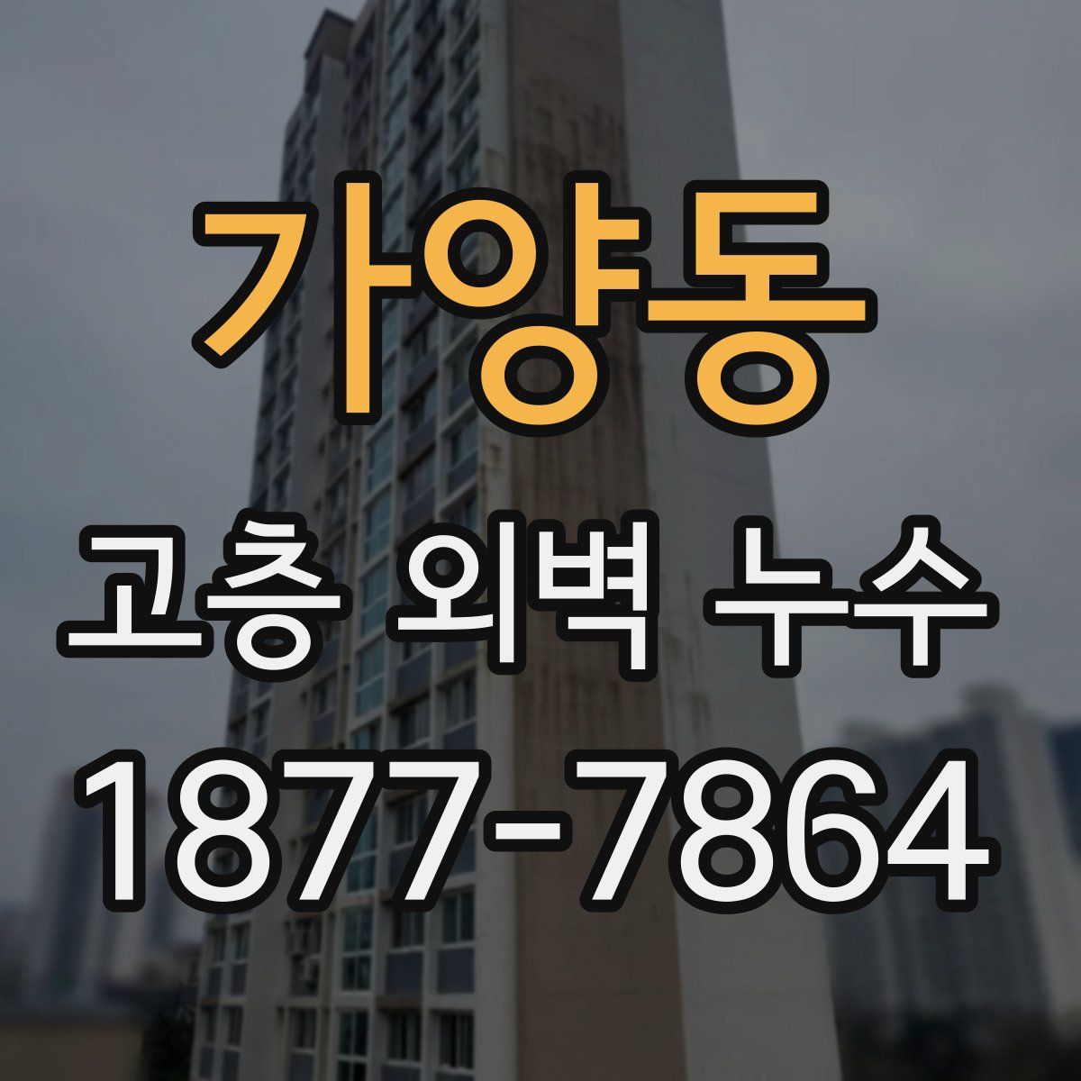가양동 고층 외벽 누수