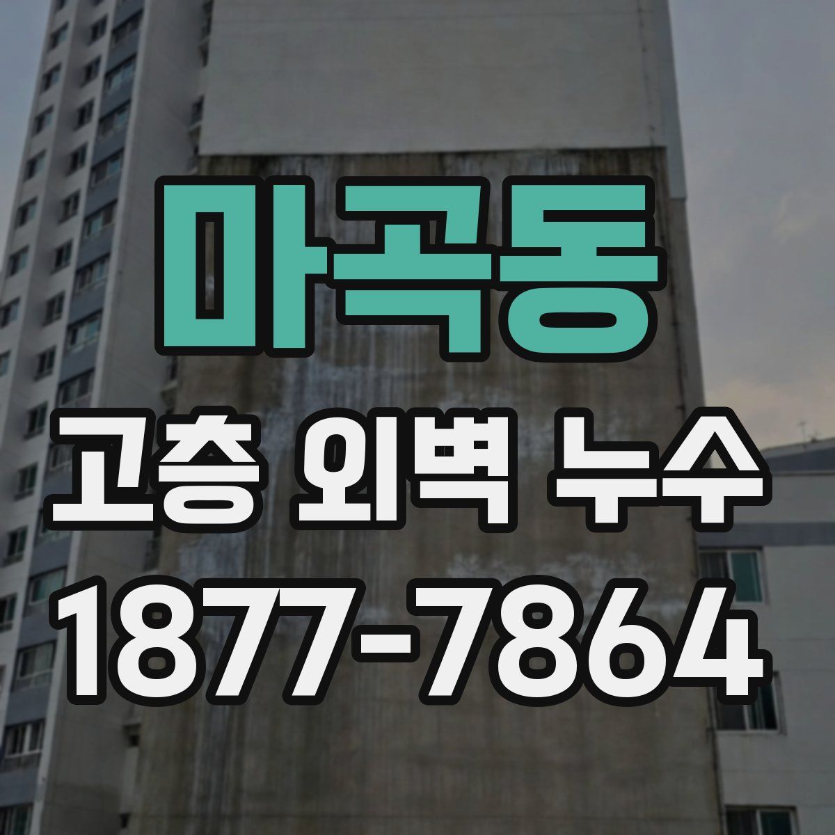마곡동 고층 외벽 누수