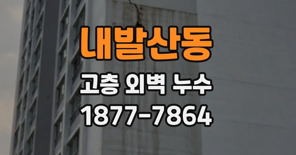 내발산동 고층 외벽 누수