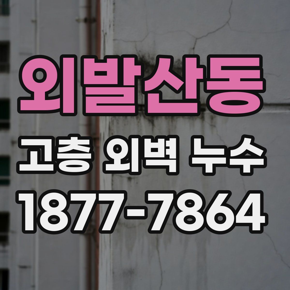 외발산동 고층 외벽 누수