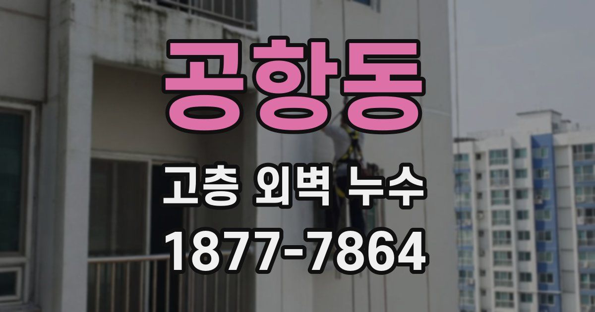 공항동 고층 외벽 누수
