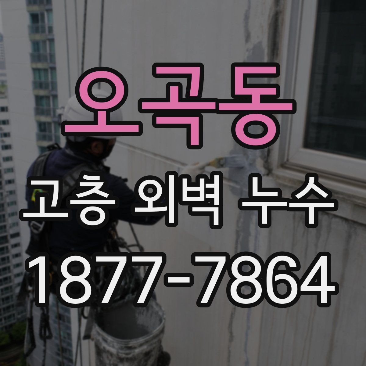 오곡동 고층 외벽 누수 보수 시 검토해야 할 공법