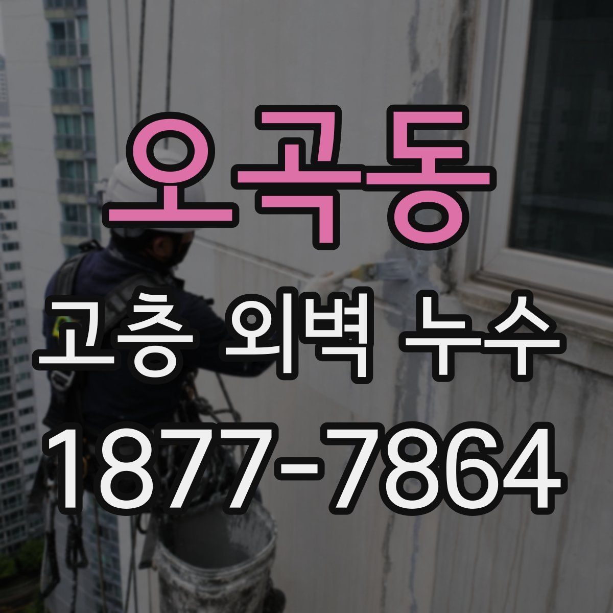 오곡동 고층 외벽 누수