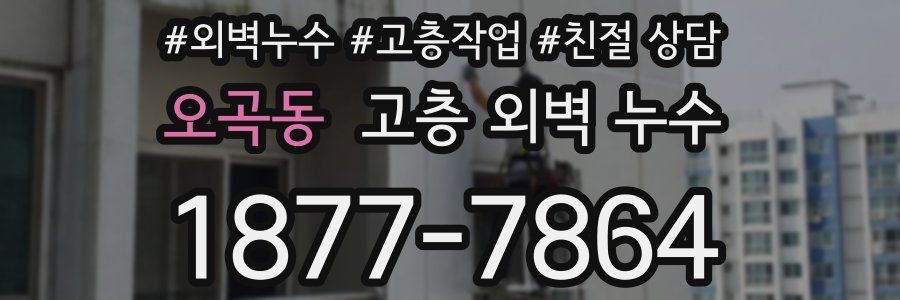 오곡동 고층 외벽 누수
