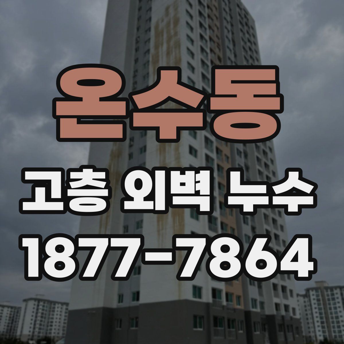온수동 고층 외벽 누수
