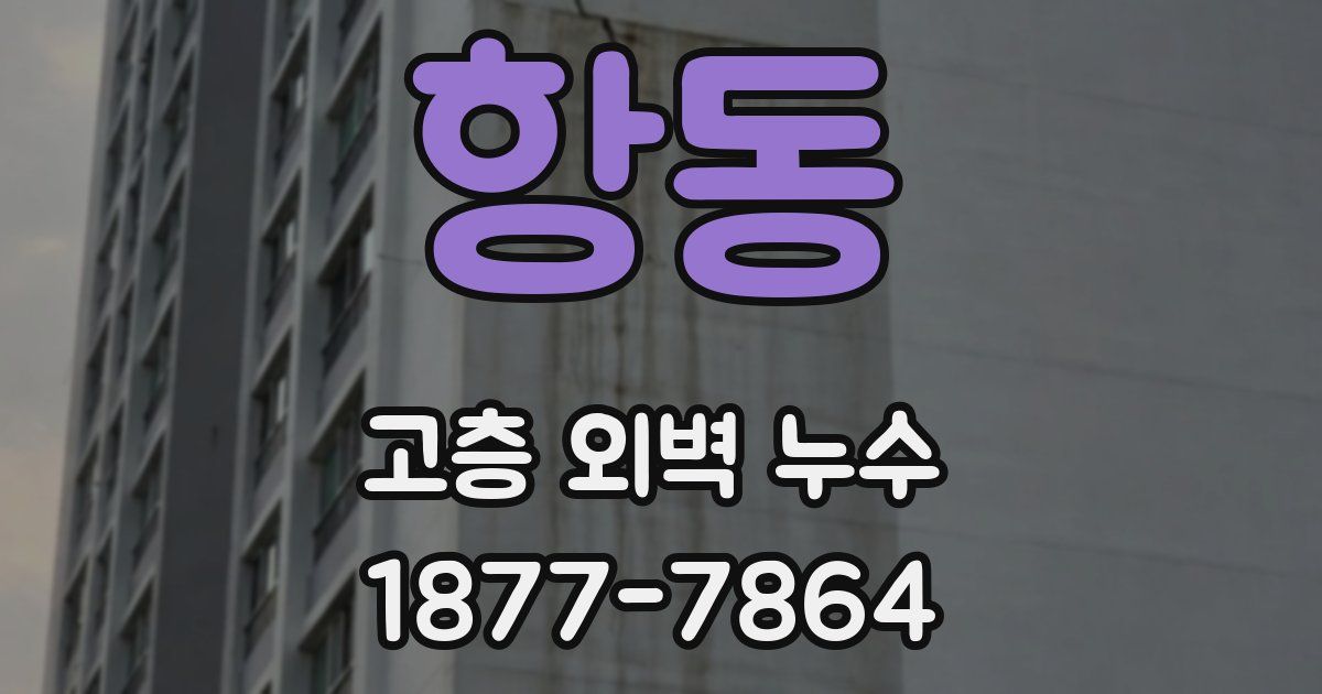 항동 고층 외벽 누수