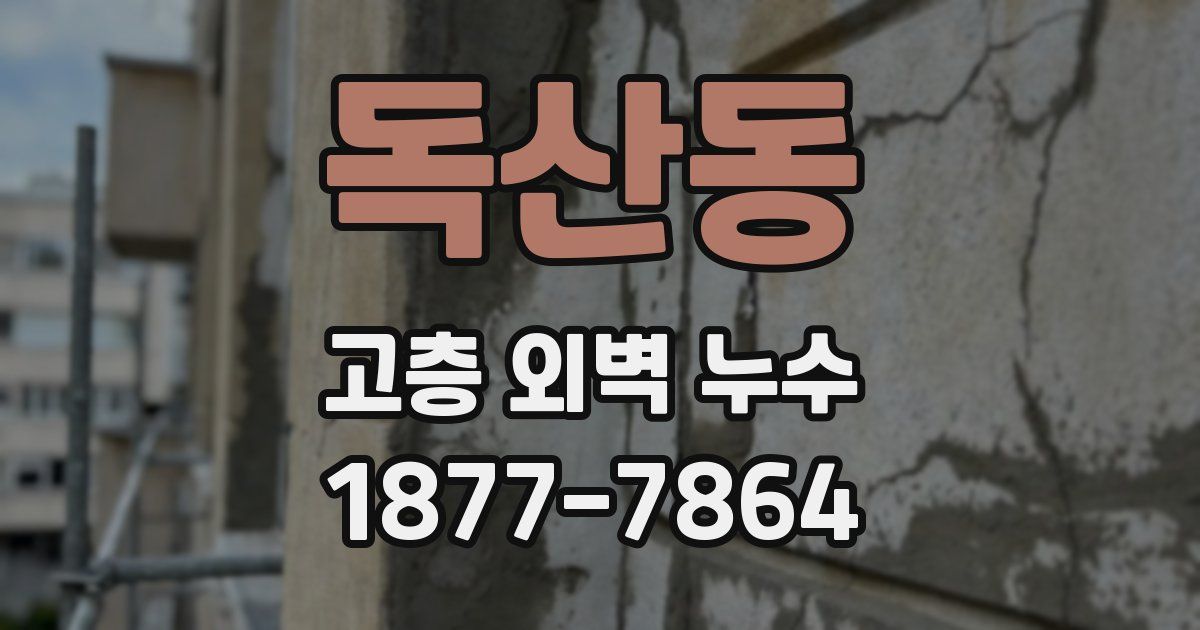 독산동 고층 외벽 누수