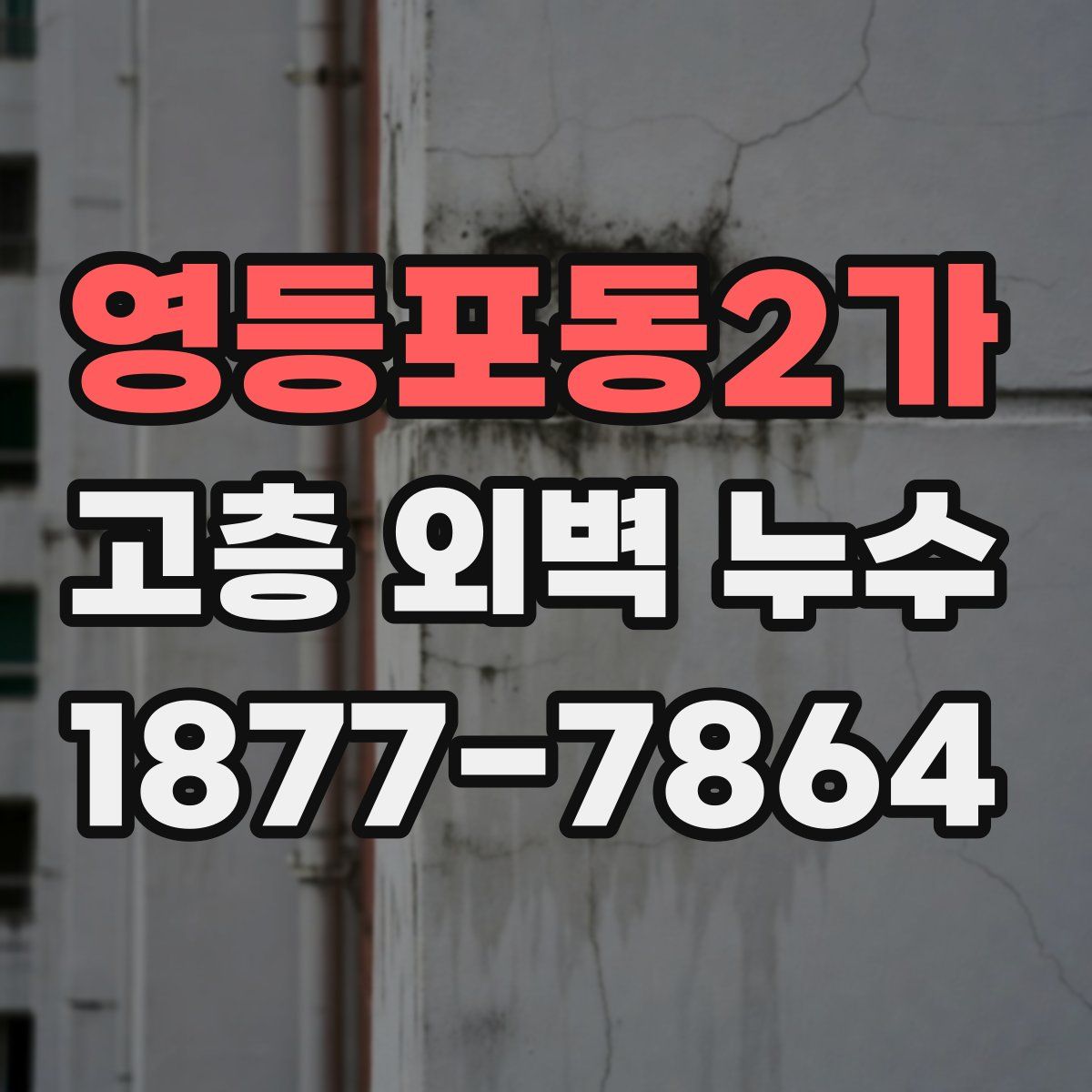 영등포동2가 고층 외벽 누수