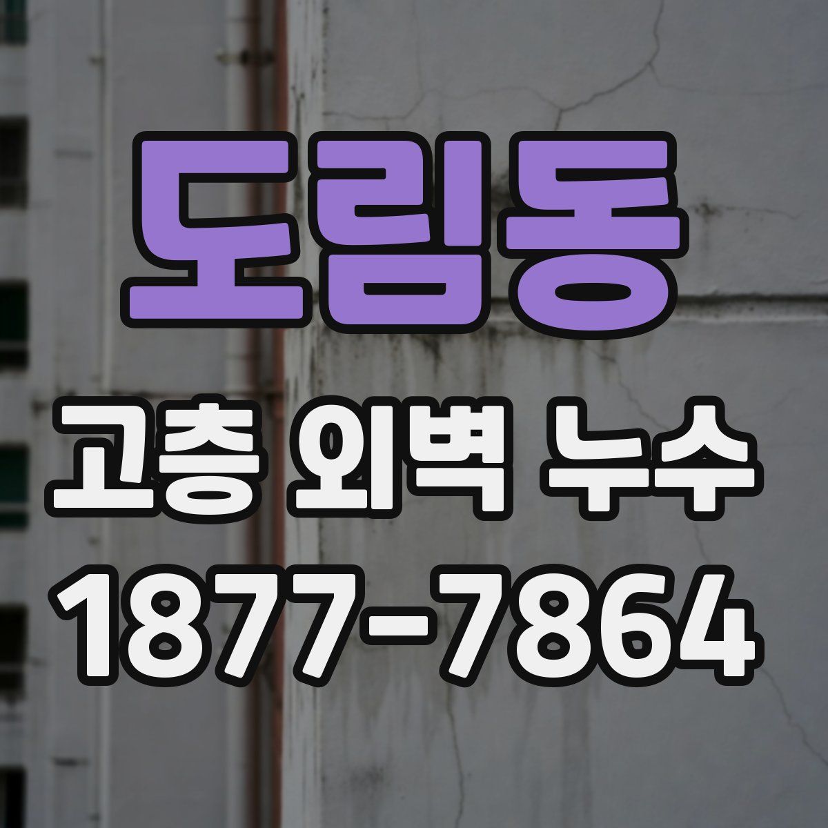 도림동 고층 외벽 누수