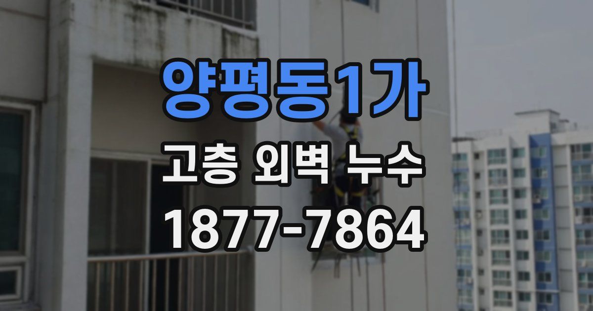 양평동1가 고층 외벽 누수