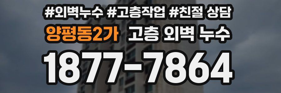 양평동2가 고층 외벽 누수