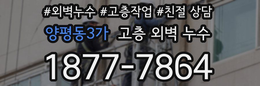 양평동3가 고층 외벽 누수