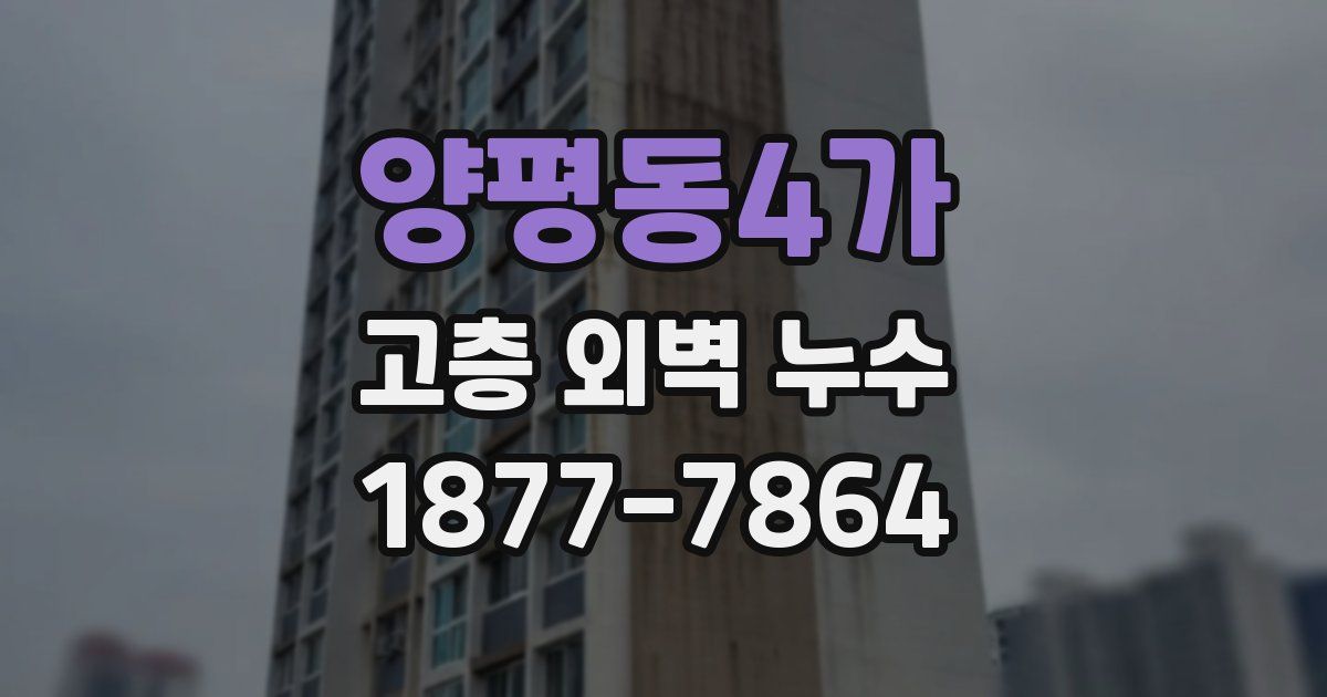 양평동4가 고층 외벽 누수