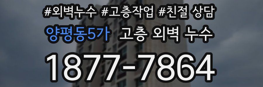양평동5가 고층 외벽 누수