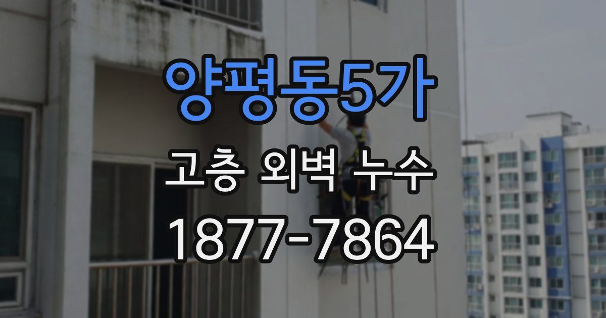 양평동5가 고층 외벽 누수