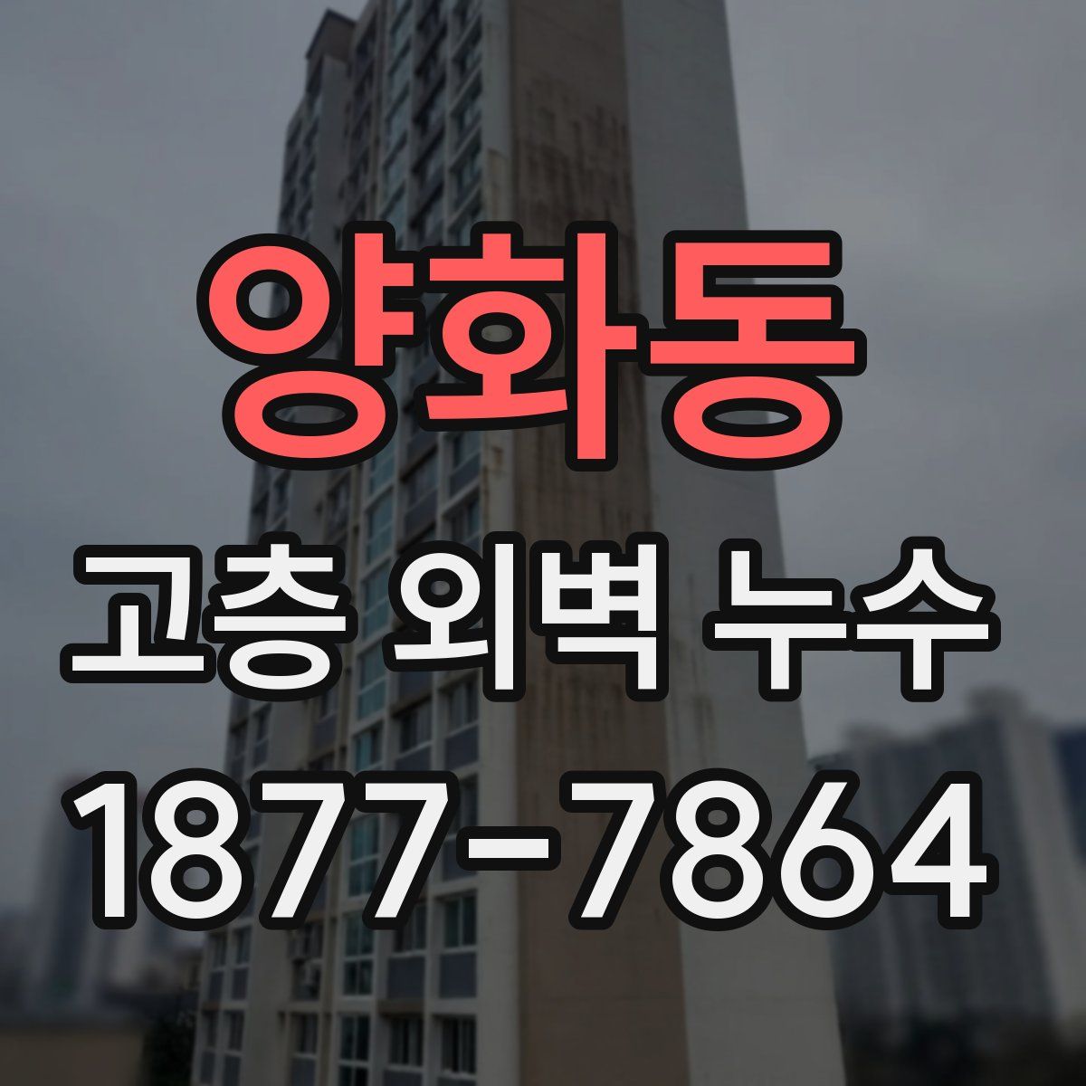 양화동 고층 외벽 누수
