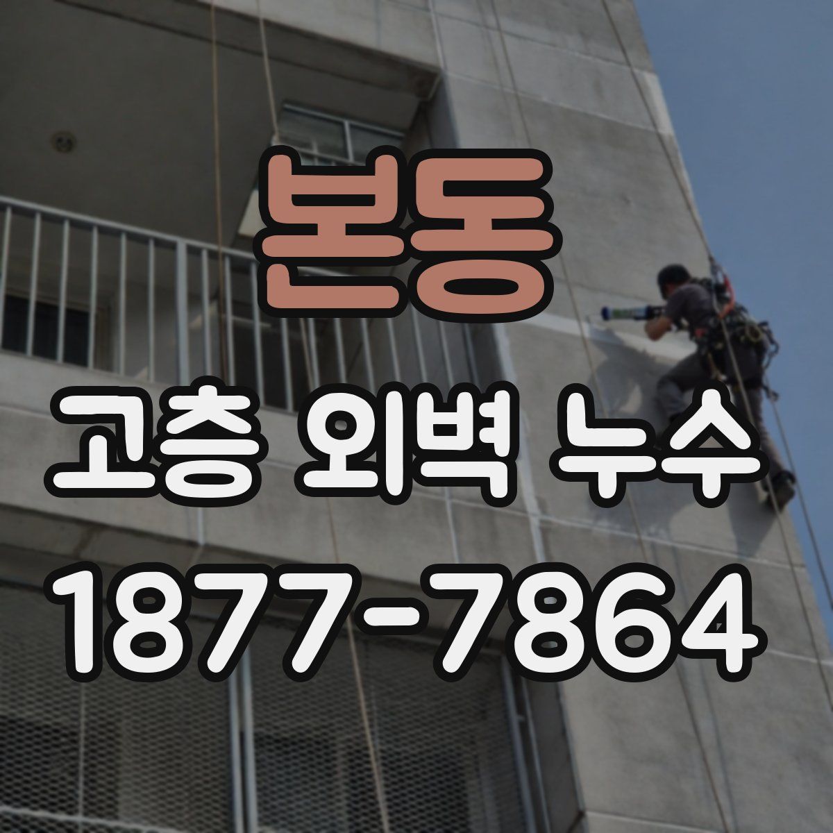 본동 고층 외벽 누수