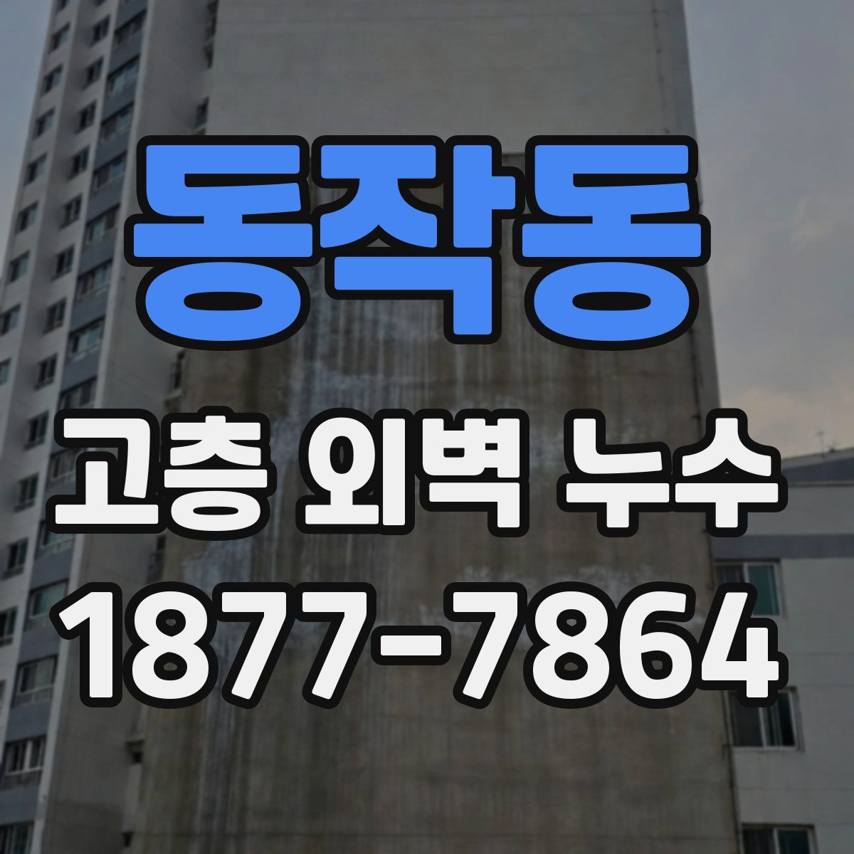 동작동 고층 외벽 누수
