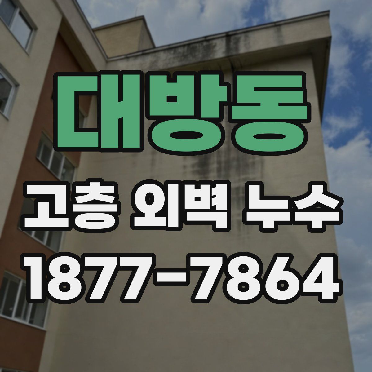 대방동 고층 외벽 누수