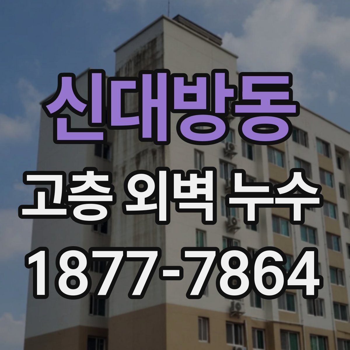 신대방동 고층 외벽 누수 보수 전에 필요한 현장 확인