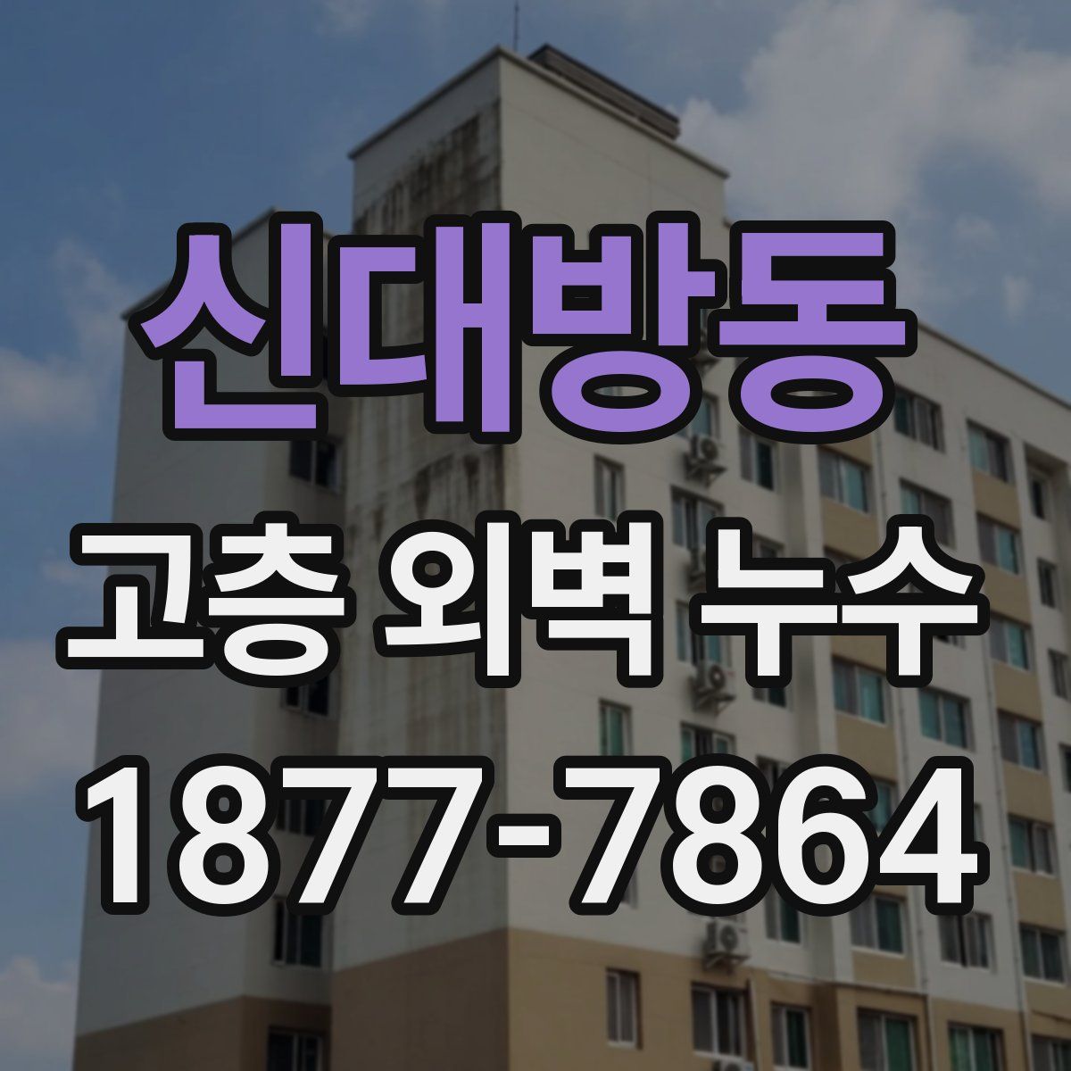 신대방동 고층 외벽 누수