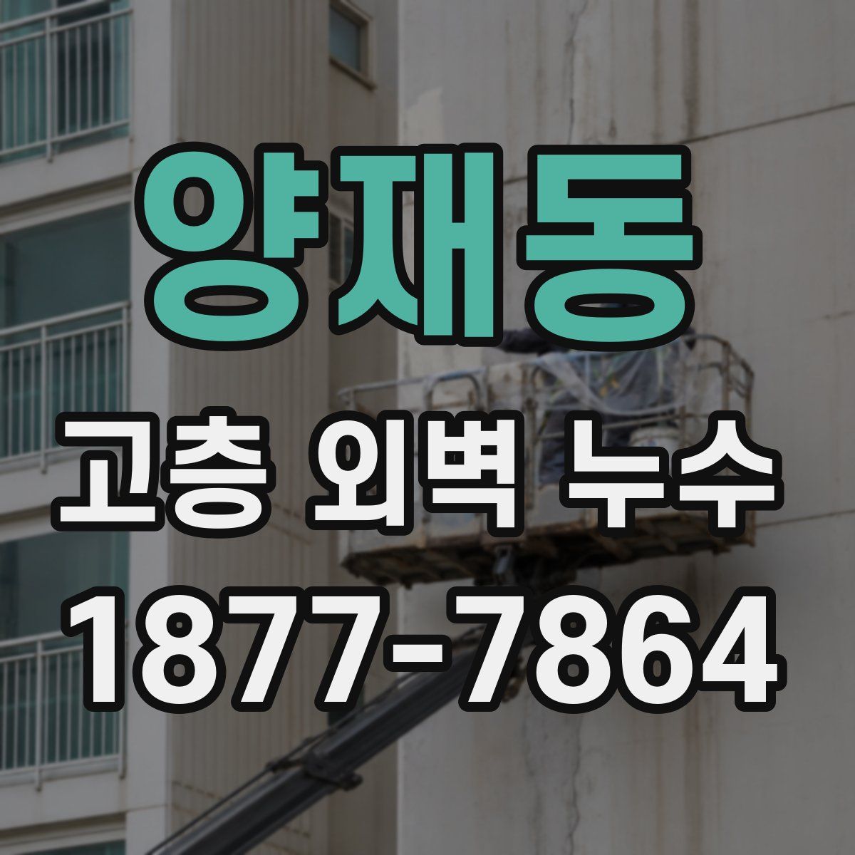 양재동 고층 외벽 누수