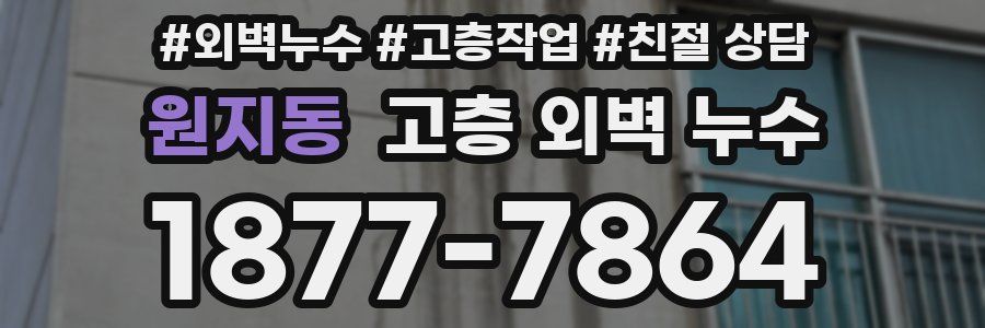 원지동 고층 외벽 누수