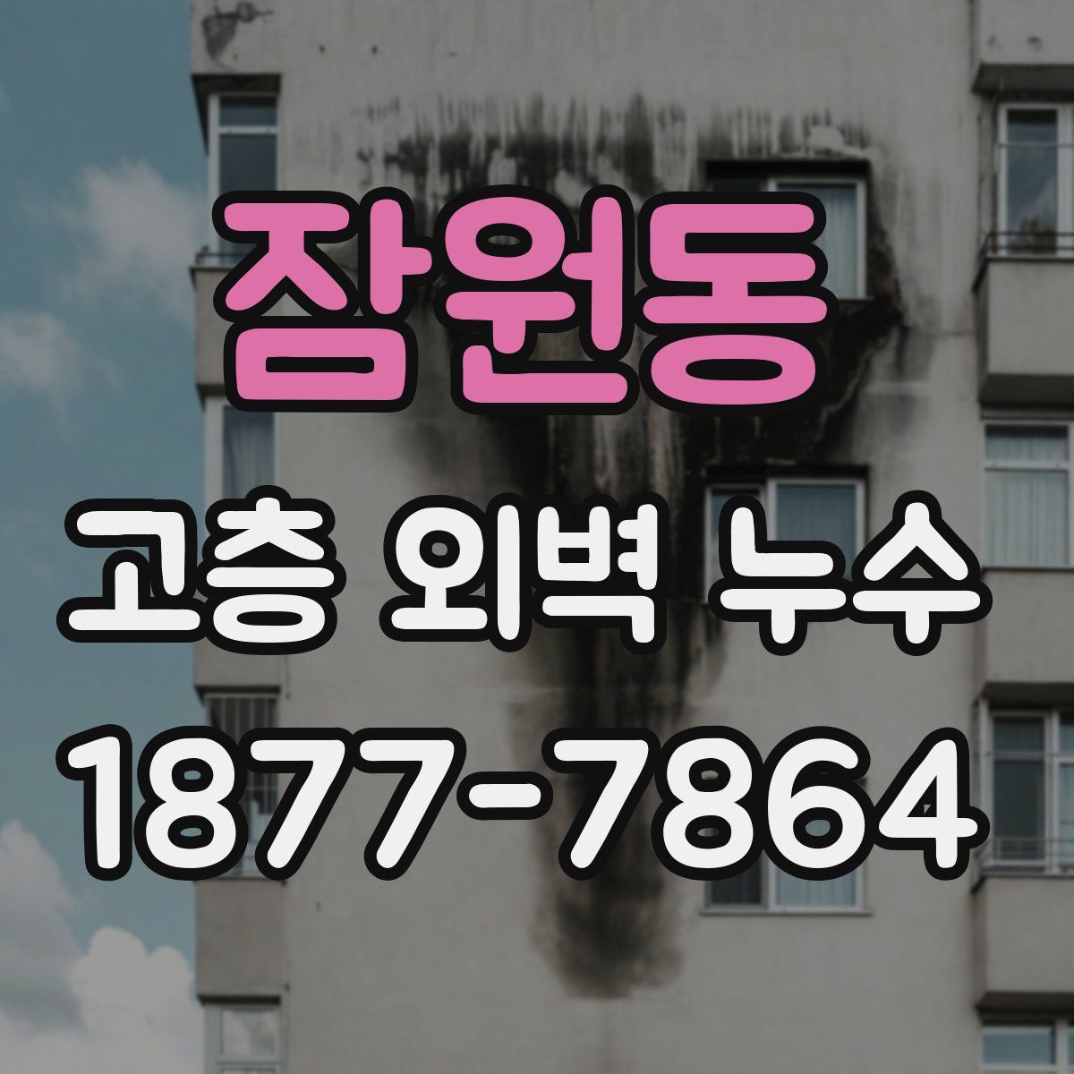 잠원동 고층 외벽 누수