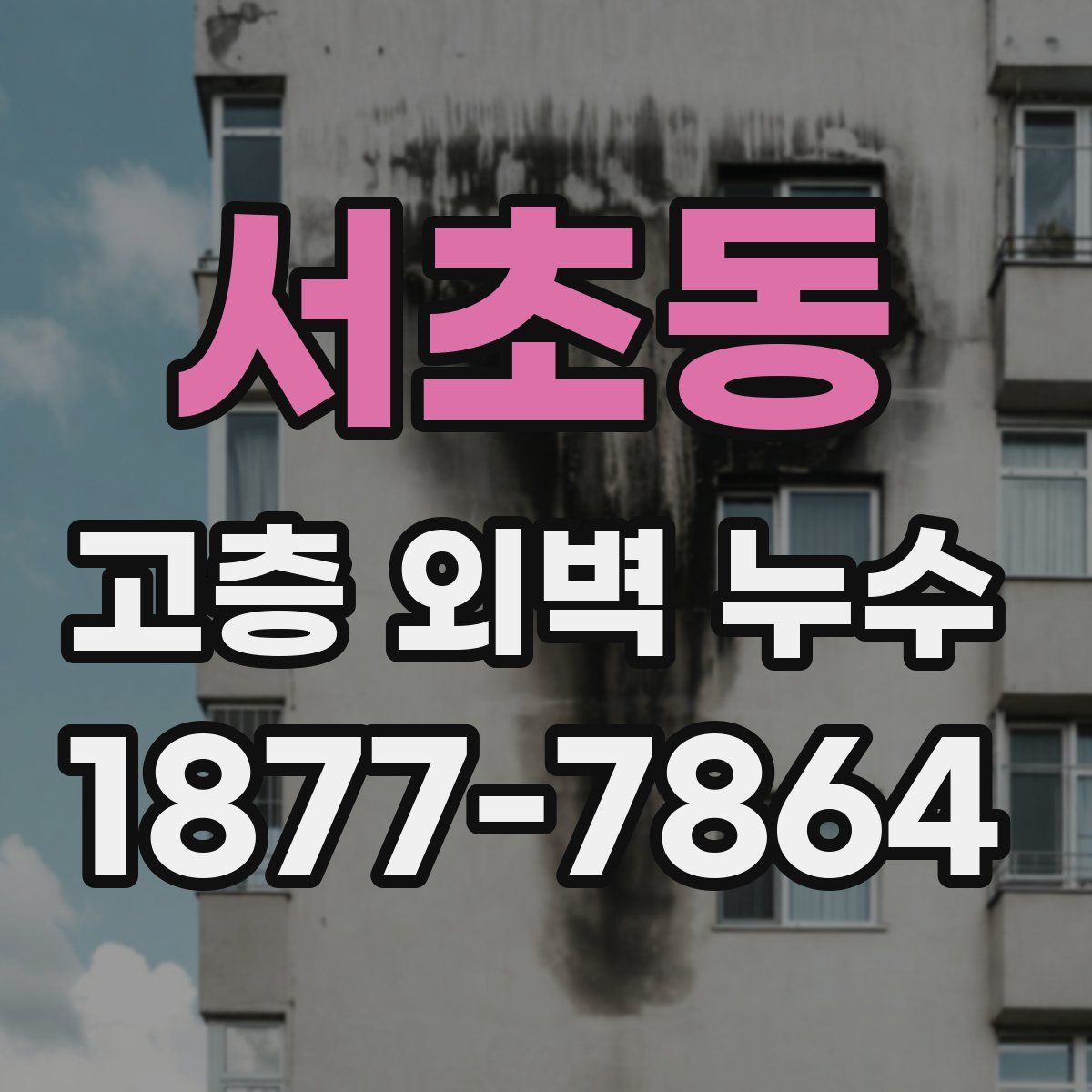서초동 고층 외벽 누수