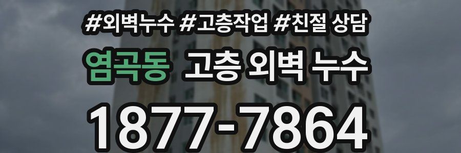 염곡동 고층 외벽 누수