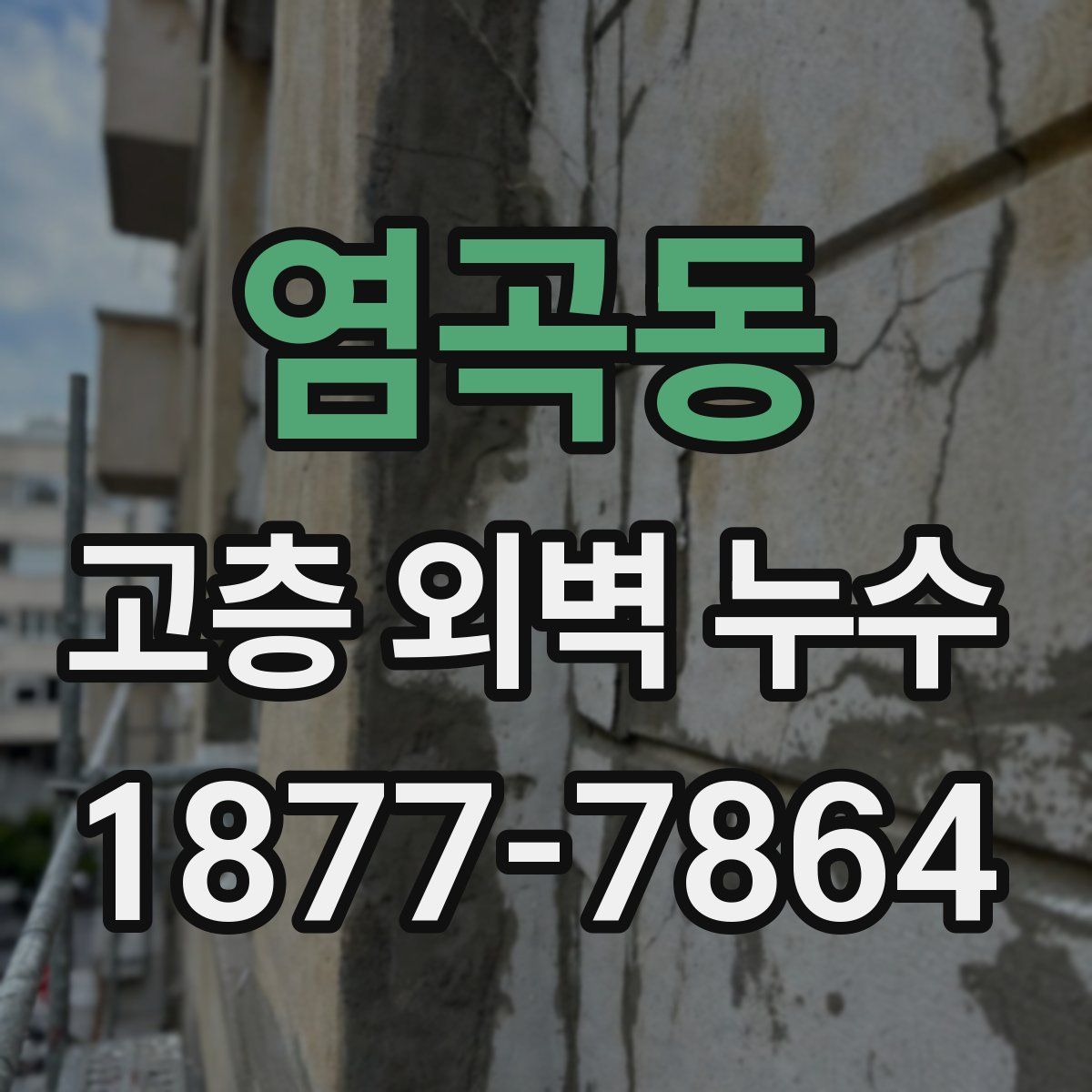 염곡동 고층 외벽 누수