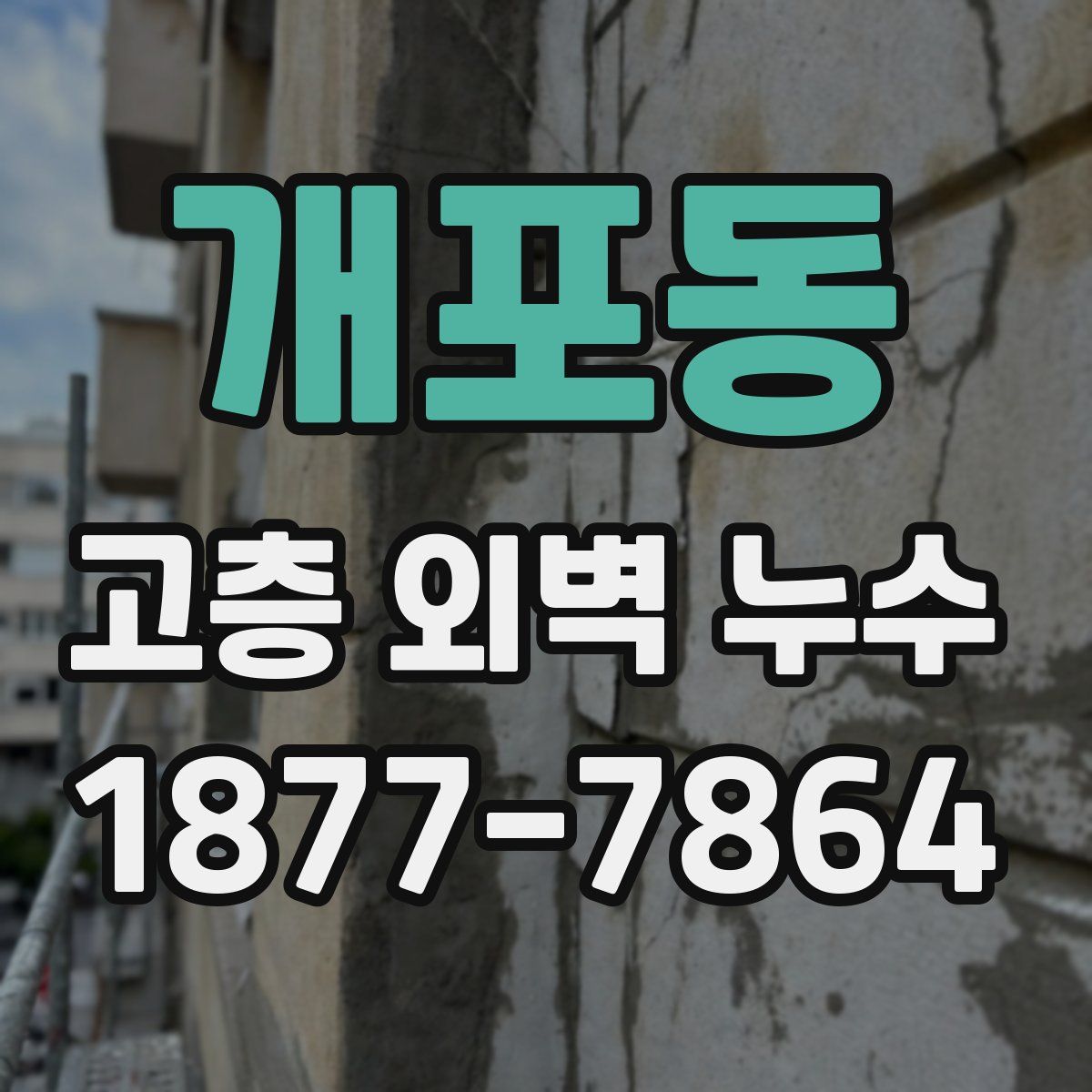 개포동 고층 외벽 누수