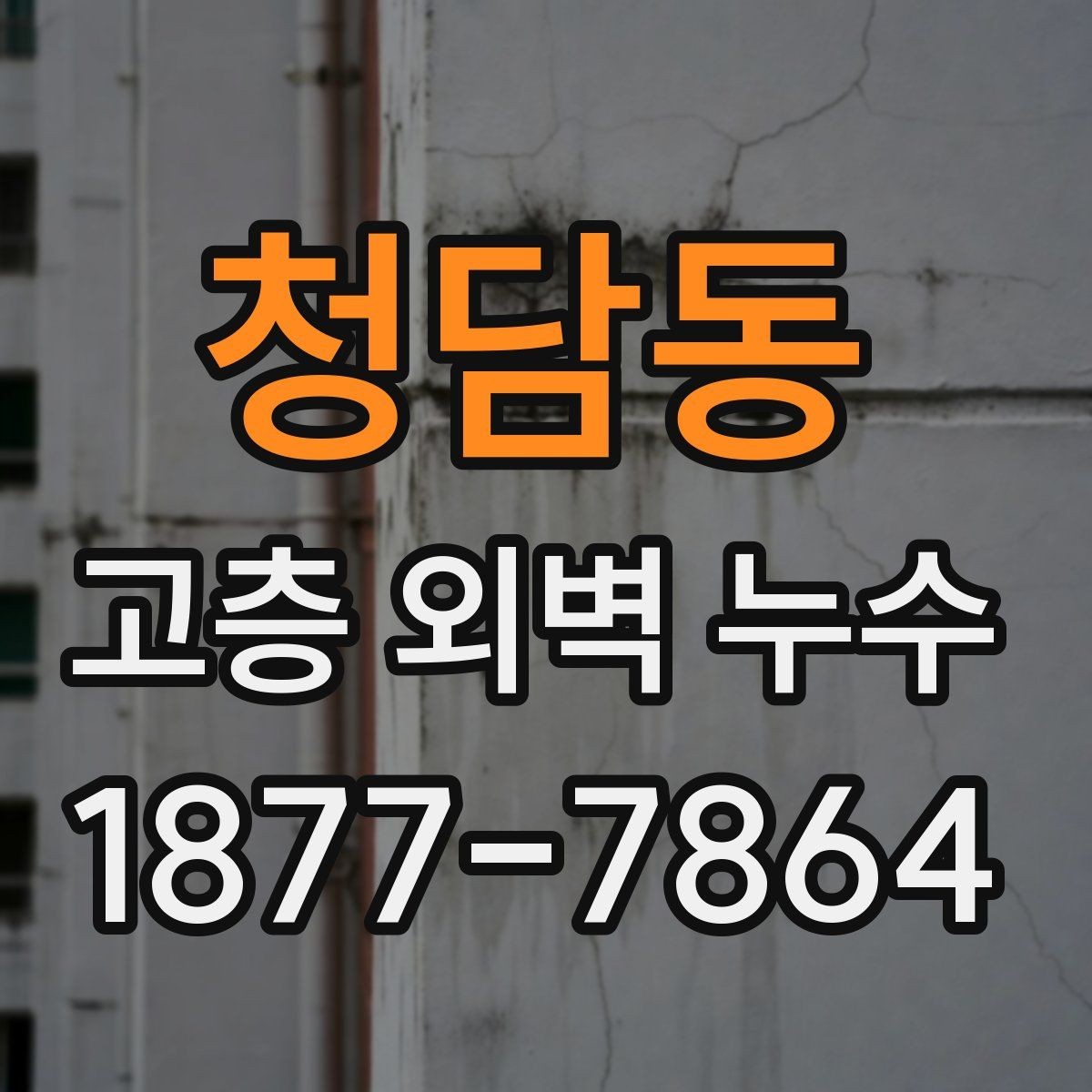 청담동 고층 외벽 누수 조사 후 수리 대상 범위가 달라지는 이유