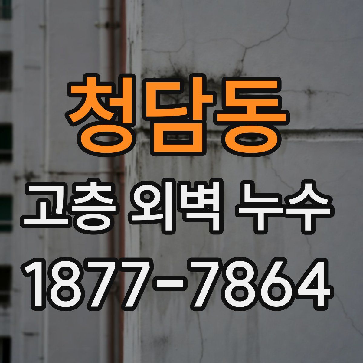 청담동 고층 외벽 누수