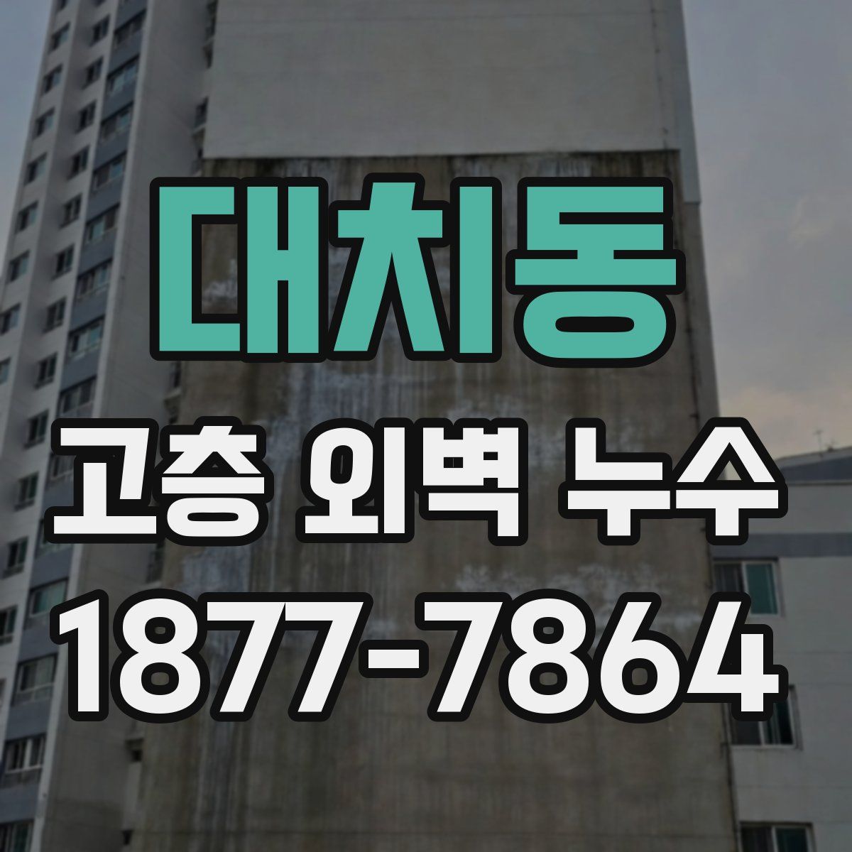 대치동 고층 외벽 누수