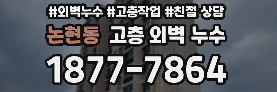 논현동 고층 외벽 누수