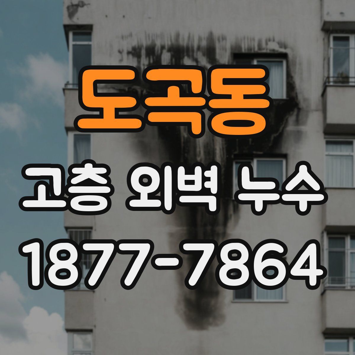 도곡동 고층 외벽 누수