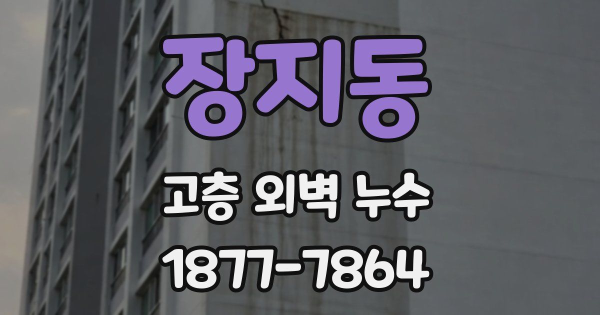장지동 고층 외벽 누수
