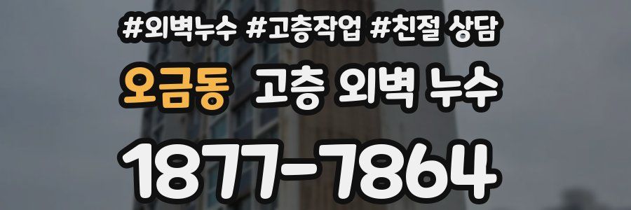 오금동 고층 외벽 누수