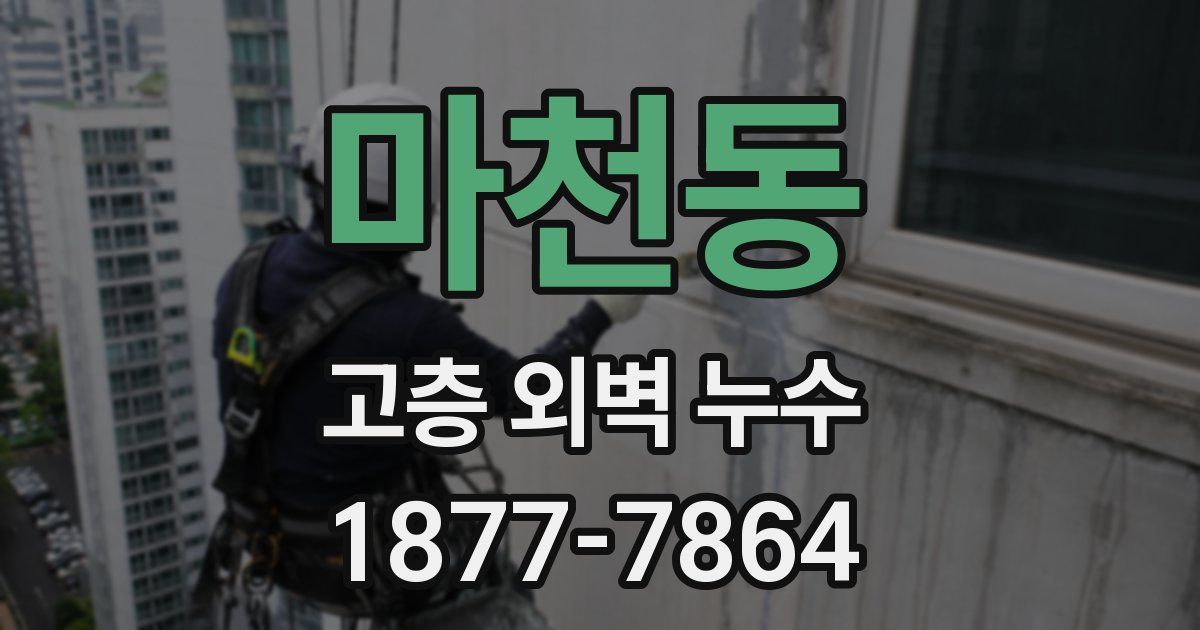 마천동 고층 외벽 누수