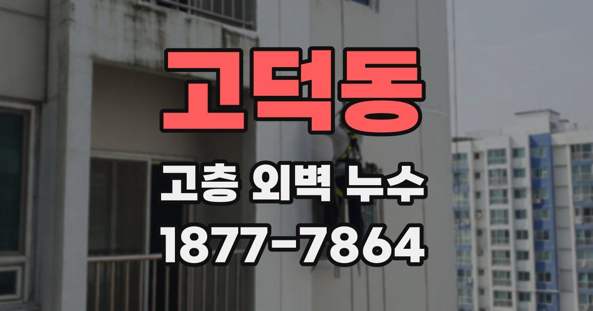 고덕동 고층 외벽 누수