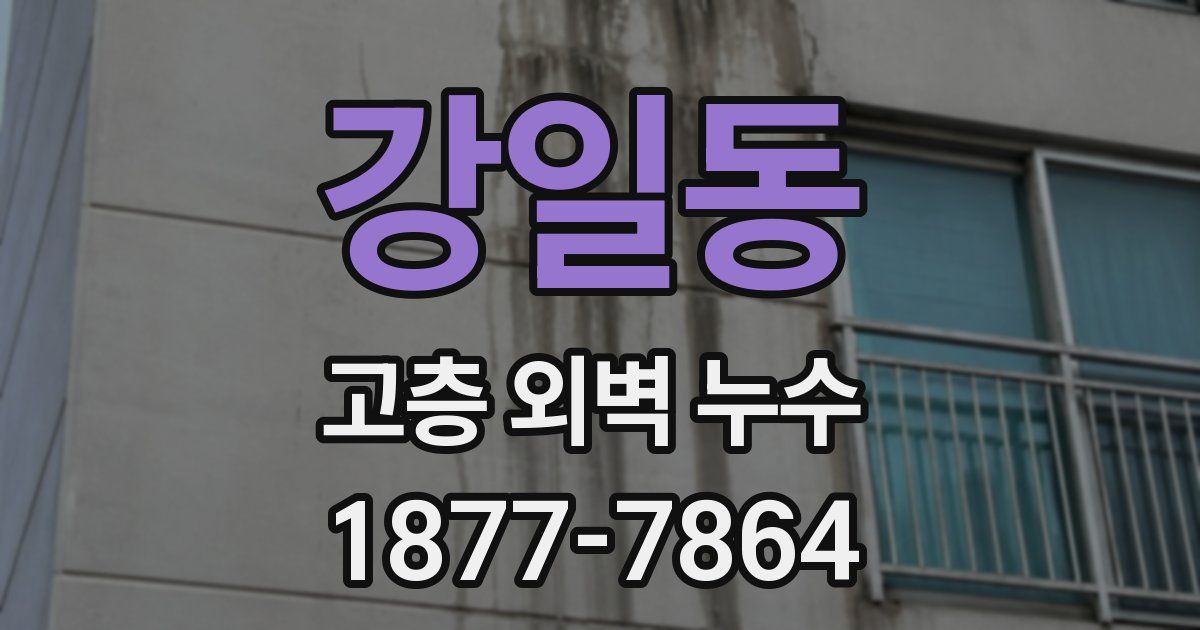 강일동 고층 외벽 누수