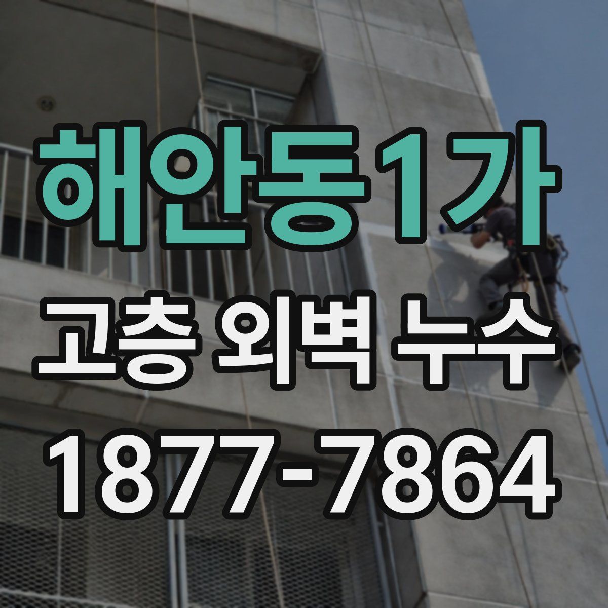 해안동1가 고층 외벽 누수