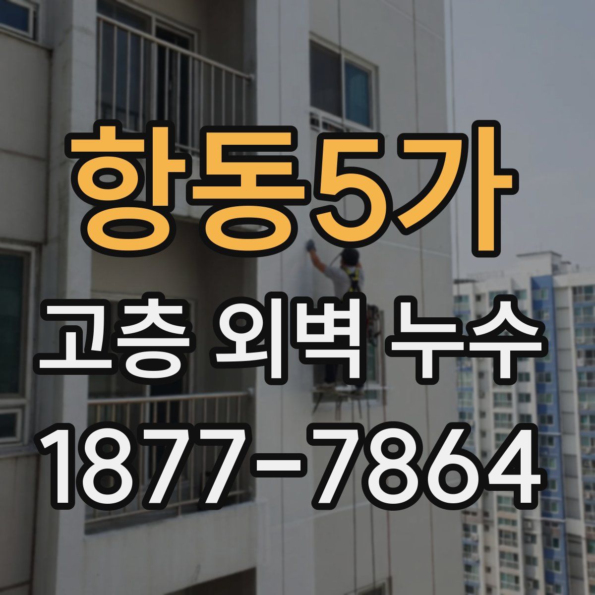 항동5가 고층 외벽 누수