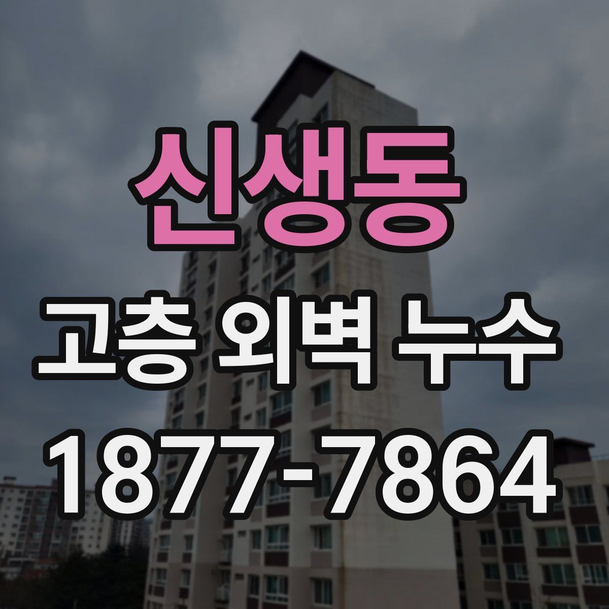 신생동 고층 외벽 누수