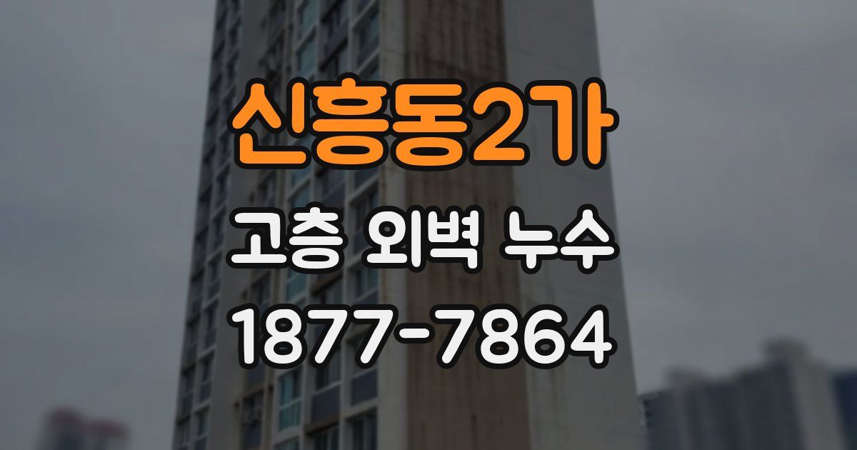 신흥동2가 고층 외벽 누수