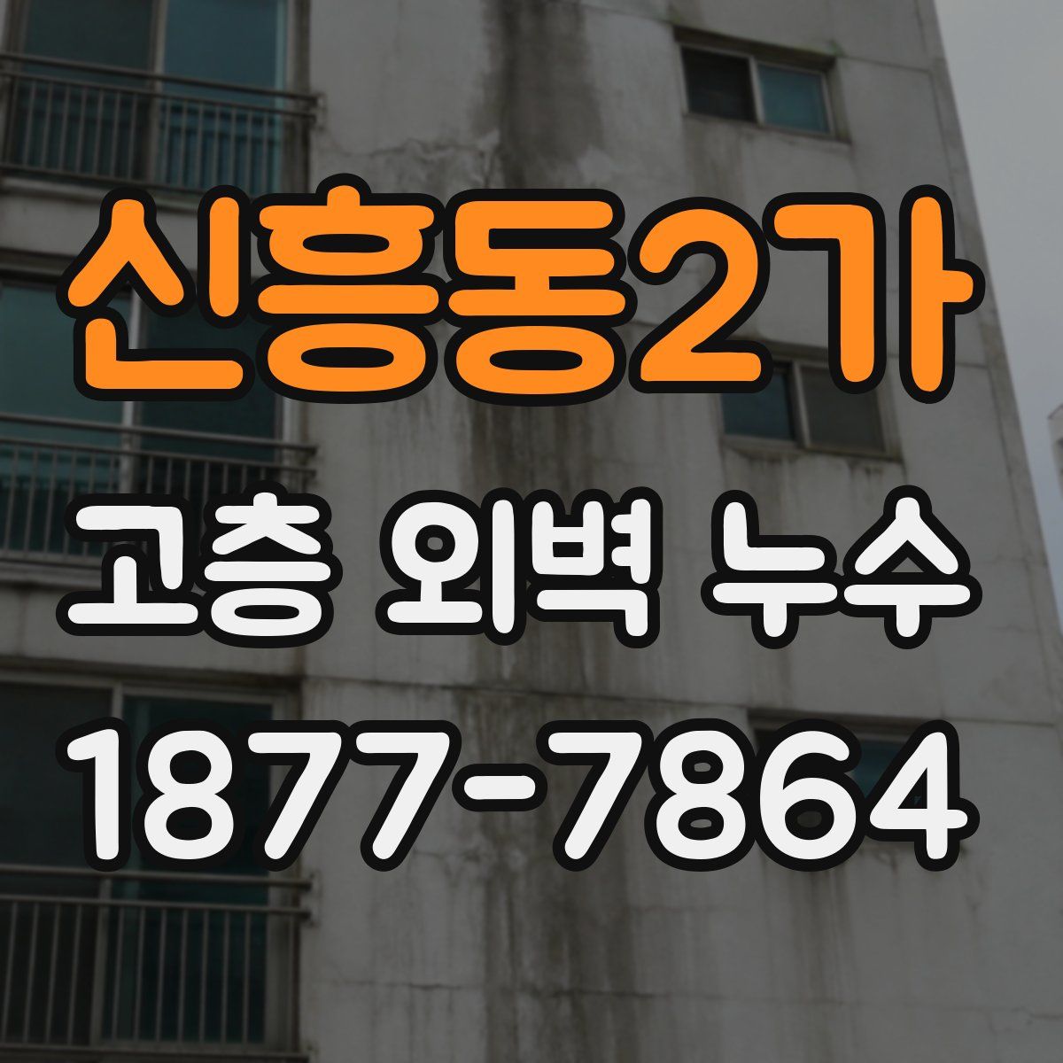 신흥동2가 고층 외벽 누수