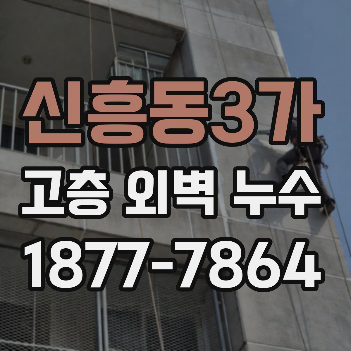 신흥동3가 고층 외벽 누수