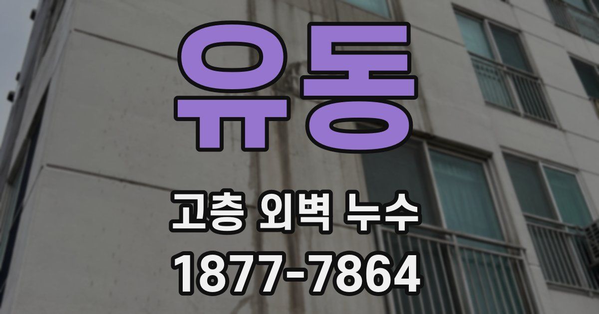유동 고층 외벽 누수