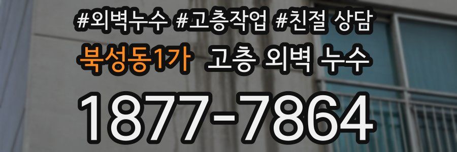 북성동1가 고층 외벽 누수